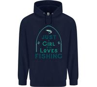 Just A Girl Who Loves Fishing Fisherwoman Uomo Felpa