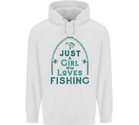 Just A Girl Who Loves Fishing Fisherwoman Uomo Felpa