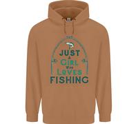 Just A Girl Who Loves Fishing Fisherwoman Uomo Felpa