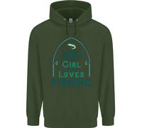 Just A Girl Who Loves Fishing Fisherwoman Uomo Felpa