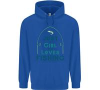 Just A Girl Who Loves Fishing Fisherwoman Uomo Felpa