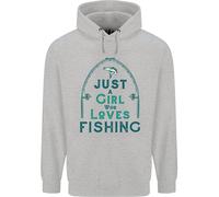 Just A Girl Who Loves Fishing Fisherwoman Uomo Felpa