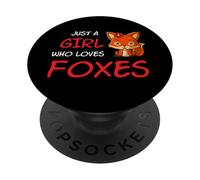 Just A Girl Who Loves Foxes Una Ragazza Che Ama Le Volpi PopSockets PopGrip Adesivo