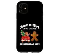 Just a Girl Who Loves Gingerbread Men Illustration Graphic Custodia per iPhone 11