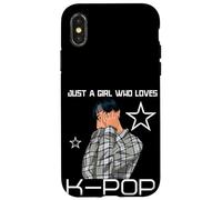 Just A Girl Who Loves K-Pop Coreano Boy Band Custodia per iPhone X/XS