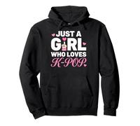 Just A Girl Who Loves K-Pop Felpa con Cappuccio