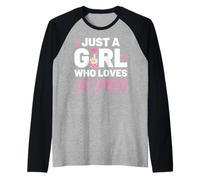 Just A Girl Who Loves K-Pop Maglia con Maniche Raglan