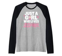 Just A Girl Who Loves K-Pop Maglia con Maniche Raglan