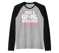 Just A Girl Who Loves K-Pop Maglia con Maniche Raglan