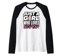 Just A Girl Who Loves K-Pop Maglia con Maniche Raglan