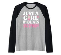 Just A Girl Who Loves K-Pop Maglia con Maniche Raglan