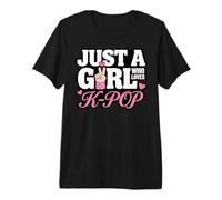 Just A Girl Who Loves K-Pop Maglietta Premium