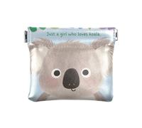Just A Girl Who Loves Koala, piccolo portamonete da donna in pelle, gioiello unico per ragazze e donne
