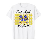 Just A Girl Who Loves Korfball Mom Festa della mamma Coquette Bow Maglietta