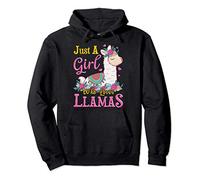 Just A Girl Who Loves Llamas Cute Lama Felpa con Cappuccio