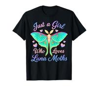 Just A Girl Who Loves Luna Moths Bella Amante delle falene Pastello Maglietta