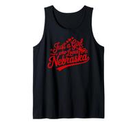 Just A Girl Who Loves Nebraska, Women's Girls Cute Nebraska Canotta