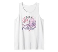 Just A Girl Who Loves Octopuses Cute Kawaii Cute Octopus Canotta