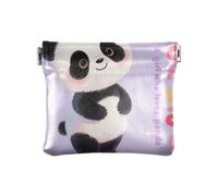 Just A Girl Who Loves Panda Fashion PU Leather Change Purse Impermeabile Mini Coin Purse Pouch per le Donne soporte de monedas para carro