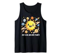 Just A Girl Who Loves Planets Solar Space Science Lover Girl Canotta