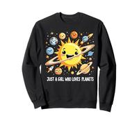 Just A Girl Who Loves Planets Solar Space Science Lover Girl Felpa