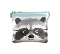 Just A Girl Who Loves Raccoon Moda Donna Piccola Portamonete In Pelle Comodo Mini Cambiamento Portafoglio Tasca Della Moneta per le Donne para monedas