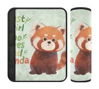 Just A Girl Who Loves Red Panda 2 Pack Cintura di Sicurezza Stop Cintura di Sicurezza Taglio nel Collo per Auto funda para cinturón de carro