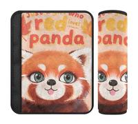 Just A Girl Who Loves Red Panda 2 pz Automotive cinture di sicurezza per proteggere collo e spalle per berlina Protector para cinturón de carro