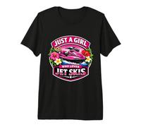 Just A Girl Who Loves - Sci Jetski da Donna Maglietta Premium