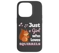Just a Girl Who Loves Squirrels Girls Squirrel Custodia per iPhone 14 Pro