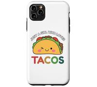 Just A Girl Who Loves Tacos Mexican Food Lover Men Women Custodia per iPhone 11 Pro Max