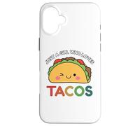 Just A Girl Who Loves Tacos Mexican Food Lover Men Women Custodia per iPhone 16 Plus