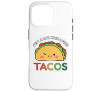 Just A Girl Who Loves Tacos Mexican Food Lover Men Women Custodia per iPhone 16 Pro