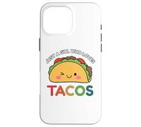 Just A Girl Who Loves Tacos Mexican Food Lover Men Women Custodia per iPhone 16 Pro Max