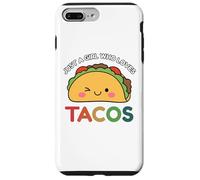 Just A Girl Who Loves Tacos Mexican Food Lover Men Women Custodia per iPhone 7 Plus/8 Plus