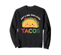 Just A Girl Who Loves Tacos Mexican Food Lover Men Women Felpa