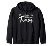 Just a Girl Who Loves Texas. Cute Women's Teen Girls Tween Felpa con Cappuccio