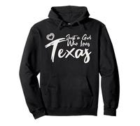 Just a Girl Who Loves Texas. Cute Women's Teen Girls Tween Felpa con Cappuccio