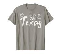 Just a Girl Who Loves Texas. Cute Women's Teen Girls Tween Maglietta