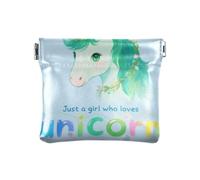 Just A Girl Who Loves Unicorns Fashion PU Leather Small Coin Purse Comodo Cambiamento Portafoglio per le Donne mini monederos para monedas