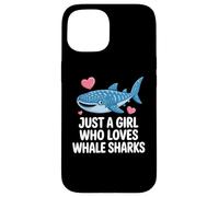 Just a Girl Who Loves Whale Sharks Cute Whale Shark Custodia per iPhone 15