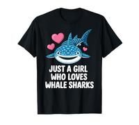 Just a Girl Who Loves Whale Sharks Cute Whale Shark Maglietta