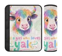 Just A Girl Who Loves Yak 2 pz cinture di sicurezza copre più comfort guida per SUV Protector para cinturón de carro