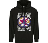 Just A Hippy Che " mi Piace " To Fish Pesca Pescatore Bambini Felpa con