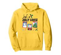 Just A Jolly Goose Christmas Fun Felpa con Cappuccio