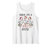 Just a Jolly Goose Christmas Silly Festive Goose on Loose Canotta