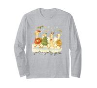Just a Jolly Goose Christmas Watercolor Parade Maglia a Manica