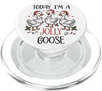 Just a Jolly Goose Silly Christmas Festive Goose on Loose PopSockets PopGrip per MagSafe