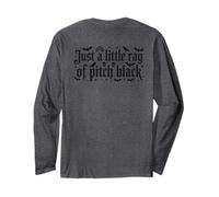 Just A Little Ray of Pitch Black Halloween Goth Gothic Punk Maglia a Manica