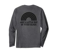 Just A Little Ray of Pitch Black Halloween Goth Gothic Punk Maglia a Manica